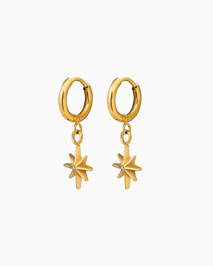 Stars Starry Night Drop Stud Hoops | Zoe Olivia Jewellery Australia