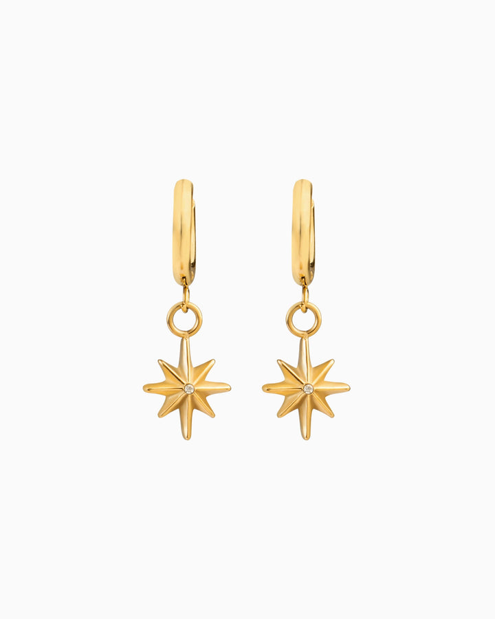 Stars Starry Night Drop Stud Hoops | Zoe Olivia Jewellery Australia