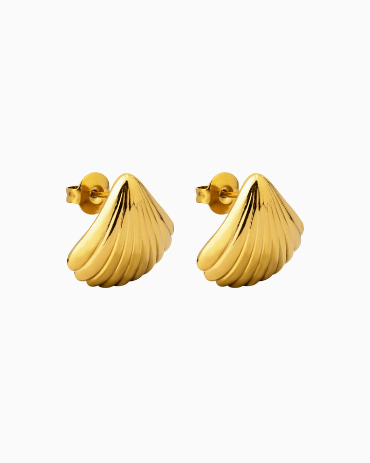 Drift Large Shell Stud Earrings | Zoe Olivia Jewellery Australia