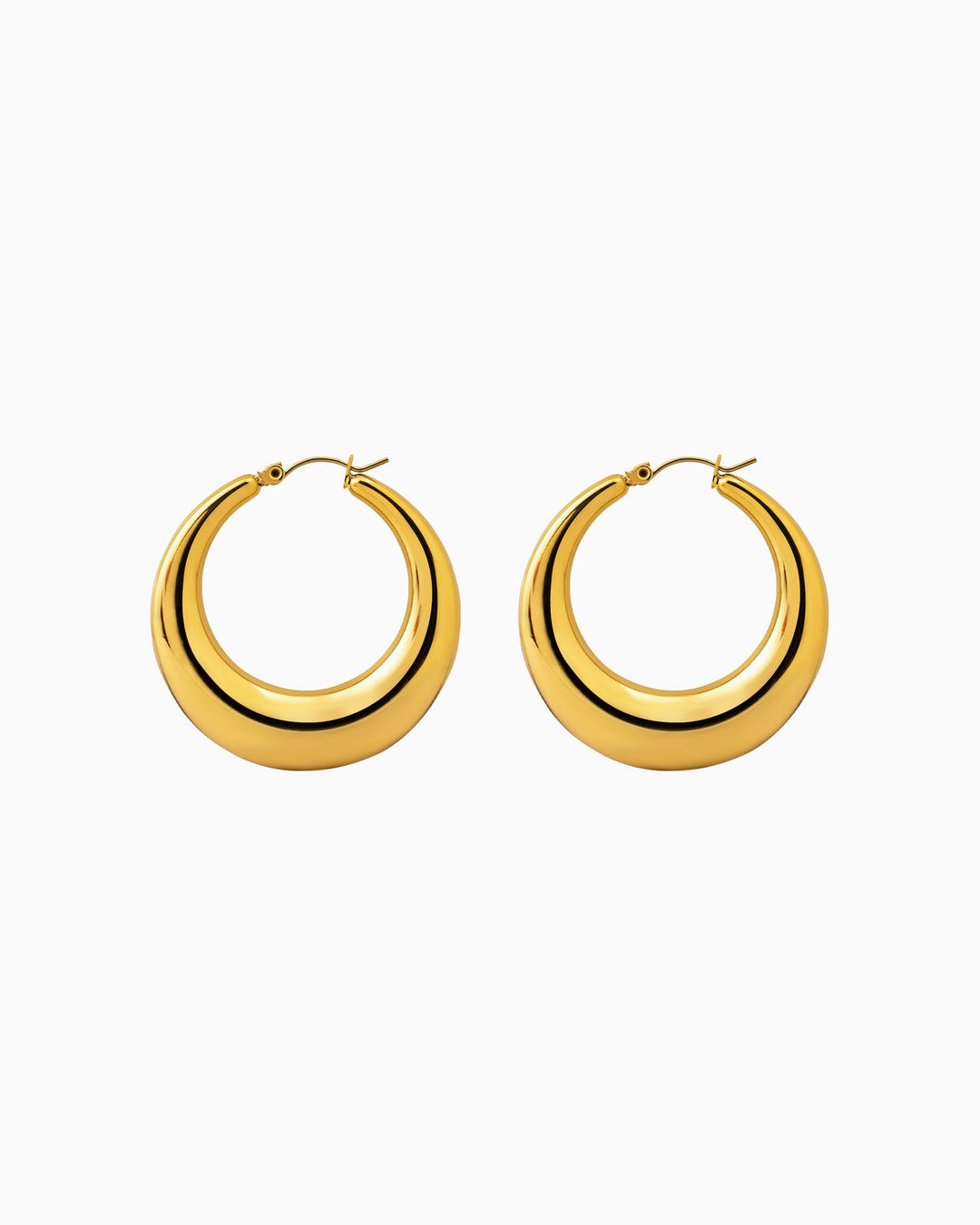 Cascada Medium "C" Shaped Hoops | Zoe Olivia Jewellery Australia