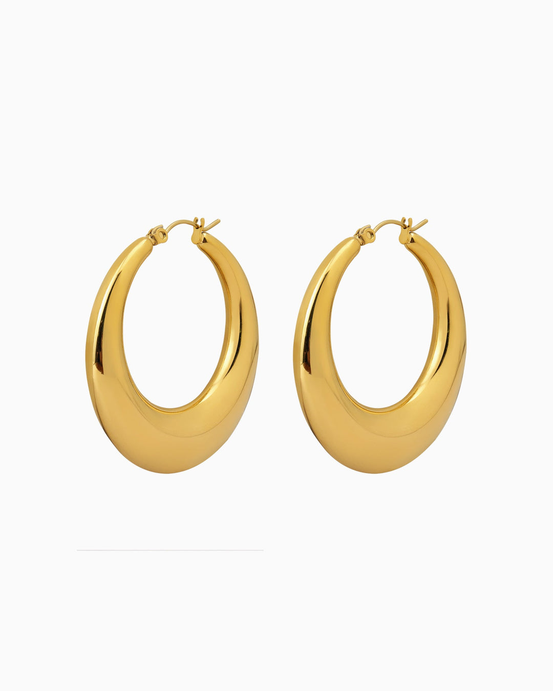 Cascada Medium "C" Shaped Hoops | Zoe Olivia Jewellery Australia
