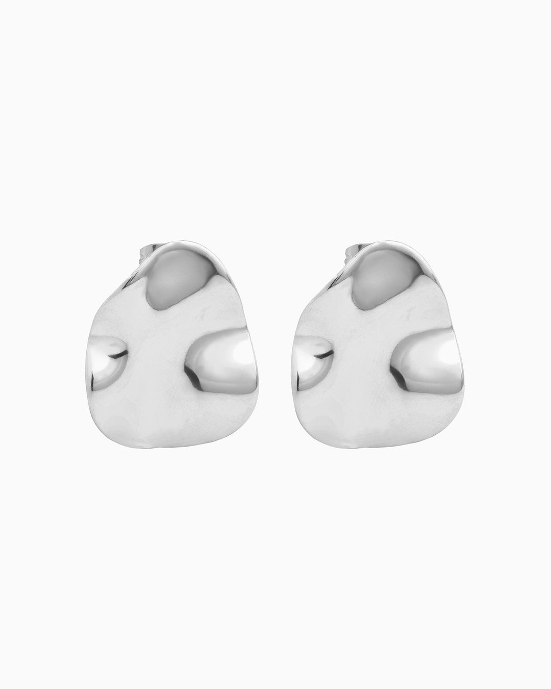 Escarpment Teardrop Hammered Texture Stud Earrings | Zoe Olivia Jewellery Australia