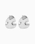 Escarpment Teardrop Hammered Texture Stud Earrings | Zoe Olivia Jewellery Australia