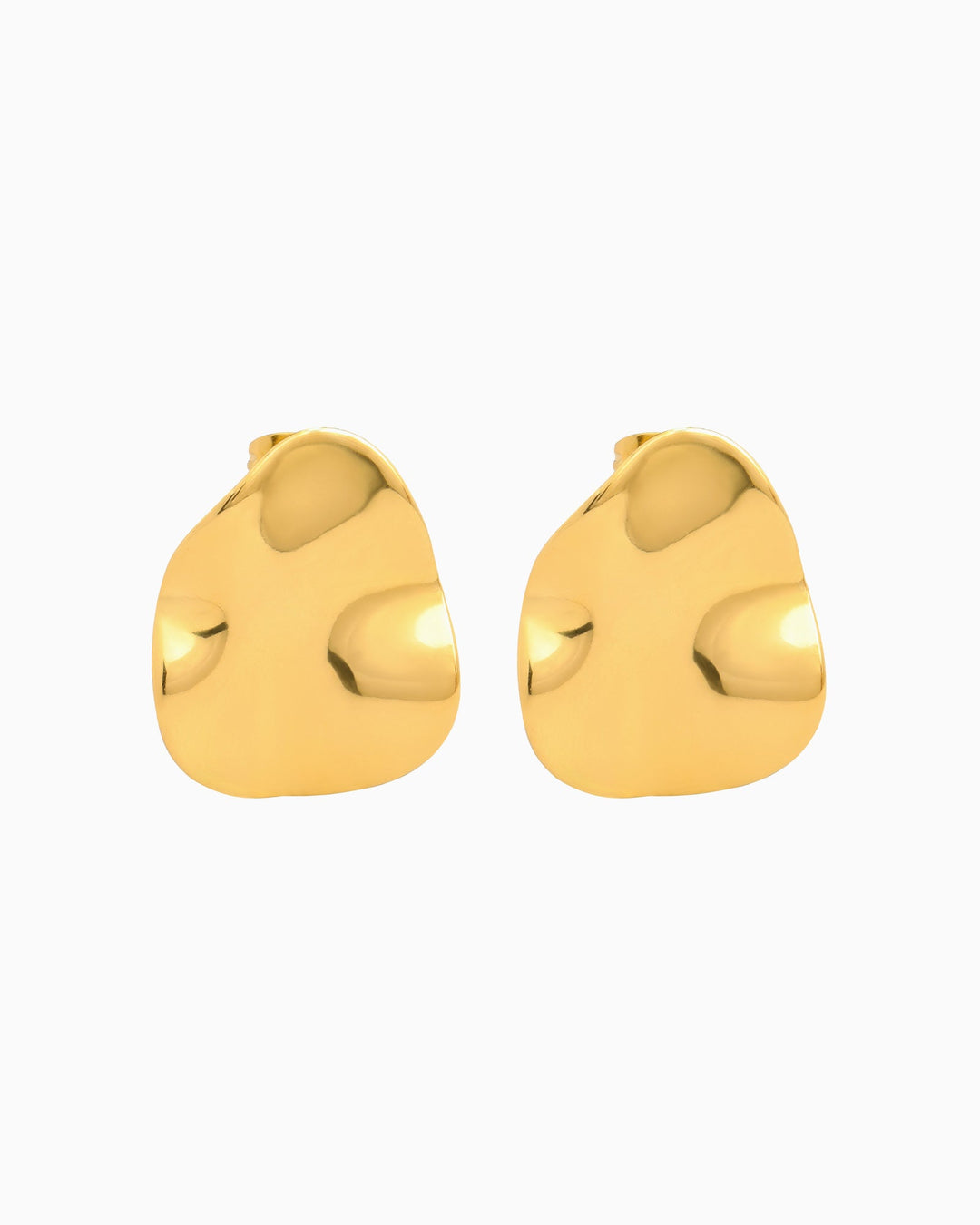 Escarpment Teardrop Hammered Texture Stud Earrings | Zoe Olivia Jewellery Australia