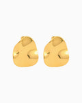 Escarpment Teardrop Hammered Texture Stud Earrings | Zoe Olivia Jewellery Australia