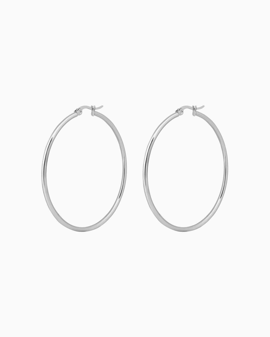 Essentials Classic Large Hinged Hoops | Zoe Olivia Jewellery Australia