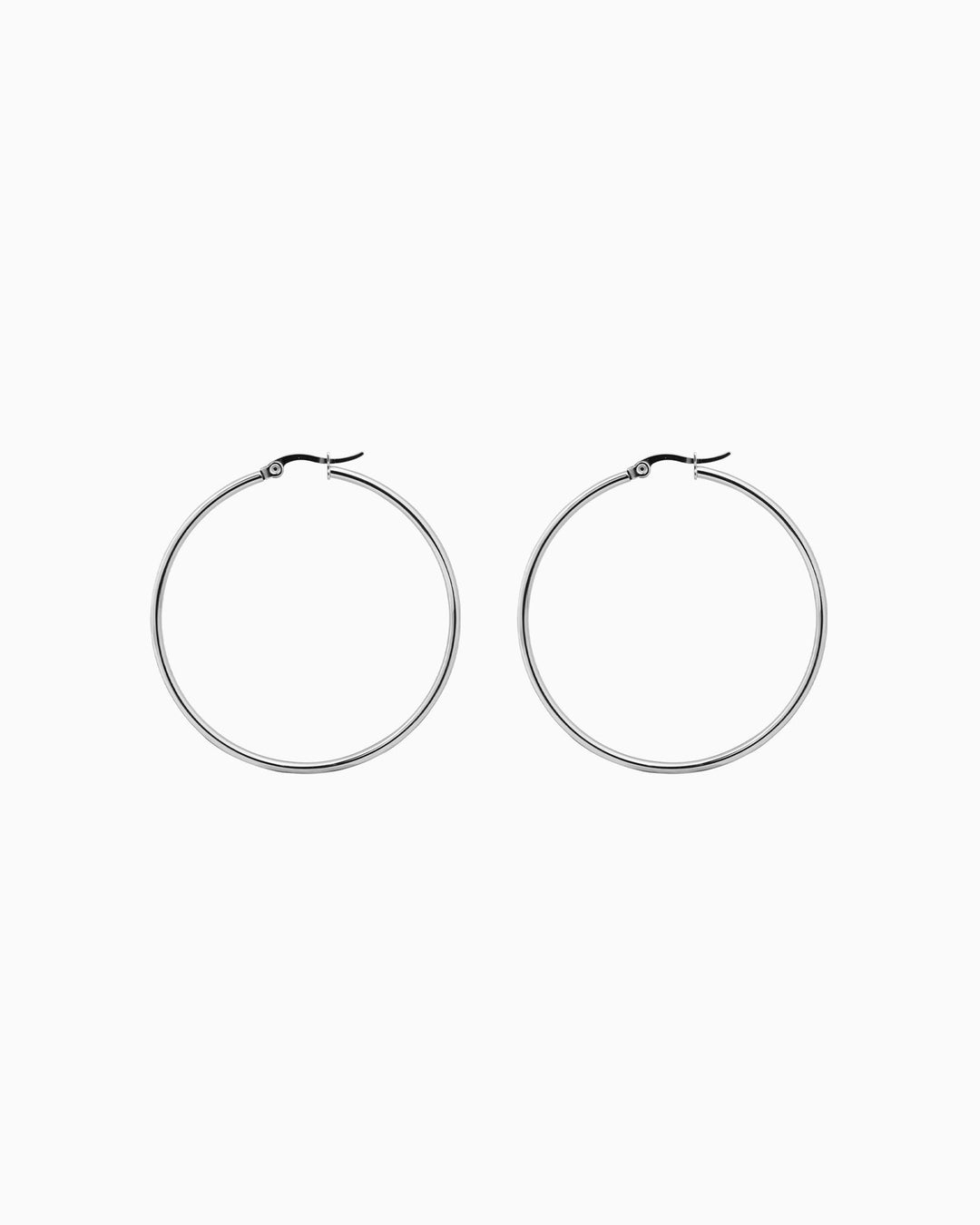 Essentials Classic Large Hinged Hoops | Zoe Olivia Jewellery Australia