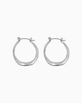 Escarpment Organic Polished Hoops | Zoe Olivia Jewellery Australia