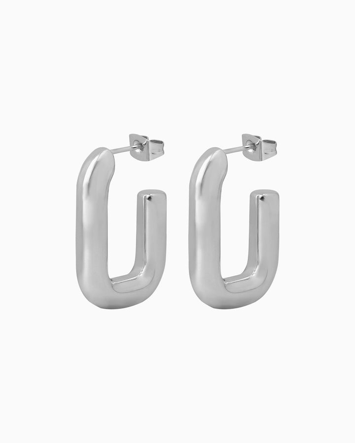 Essentials Thick Tubular Stud Hoops | Zoe Olivia Jewellery Australia