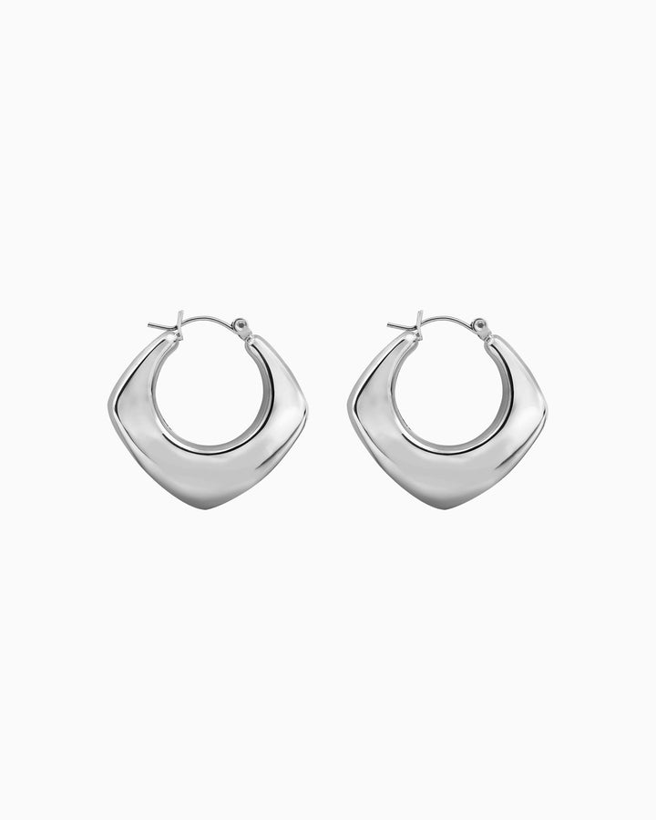 Essentials Thick Triangle Huggie Hoops | Zoe Olivia Jewellery Australia