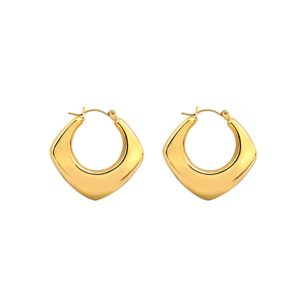 Essentials Thick Triangle Huggie Hoops