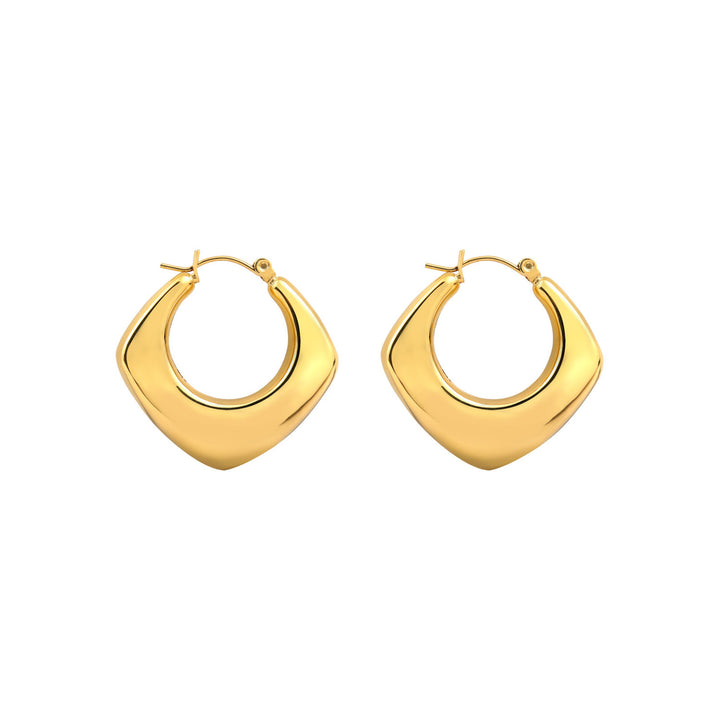 Essentials Thick Triangle Huggie Hoops