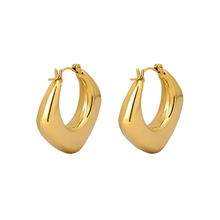 Essentials Thick Triangle Huggie Hoops