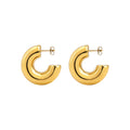Cascada "C" Shaped Stud Earrings