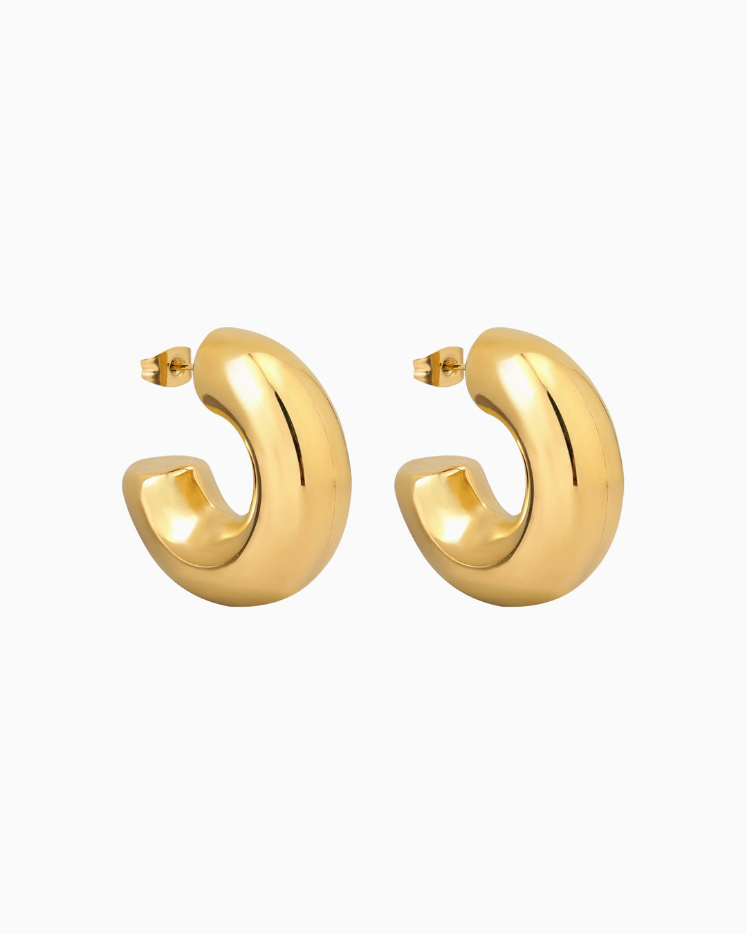 Cascada "C" Shaped Stud Earrings | Zoe Olivia Jewellery Australia