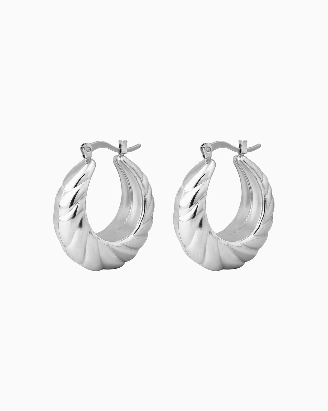 Drift Dome Twist Hoops | Zoe Olivia Jewellery Australia