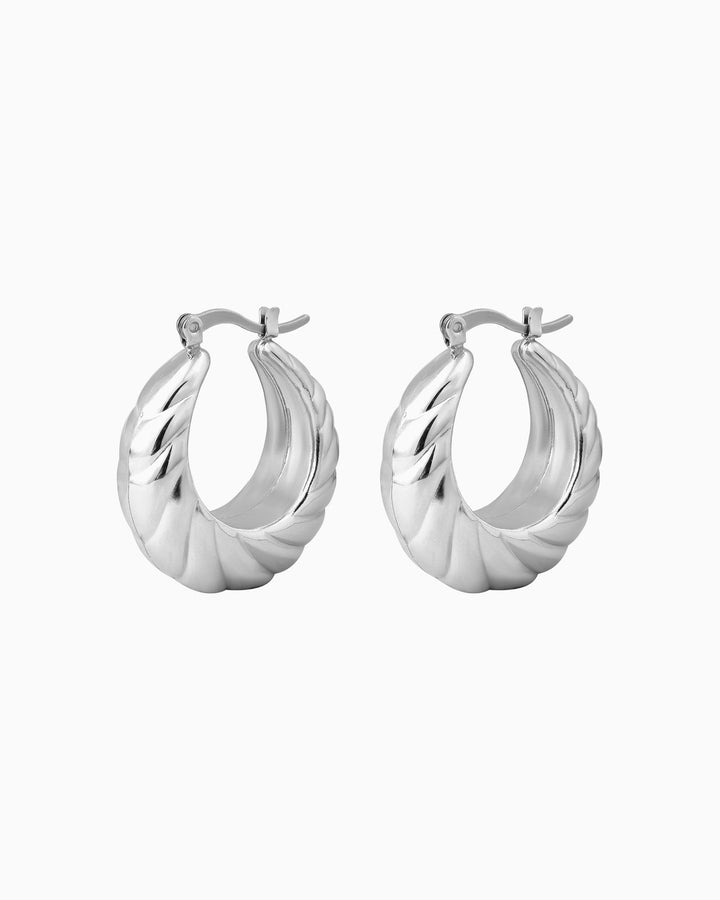 Drift Dome Twist Hoops | Zoe Olivia Jewellery Australia