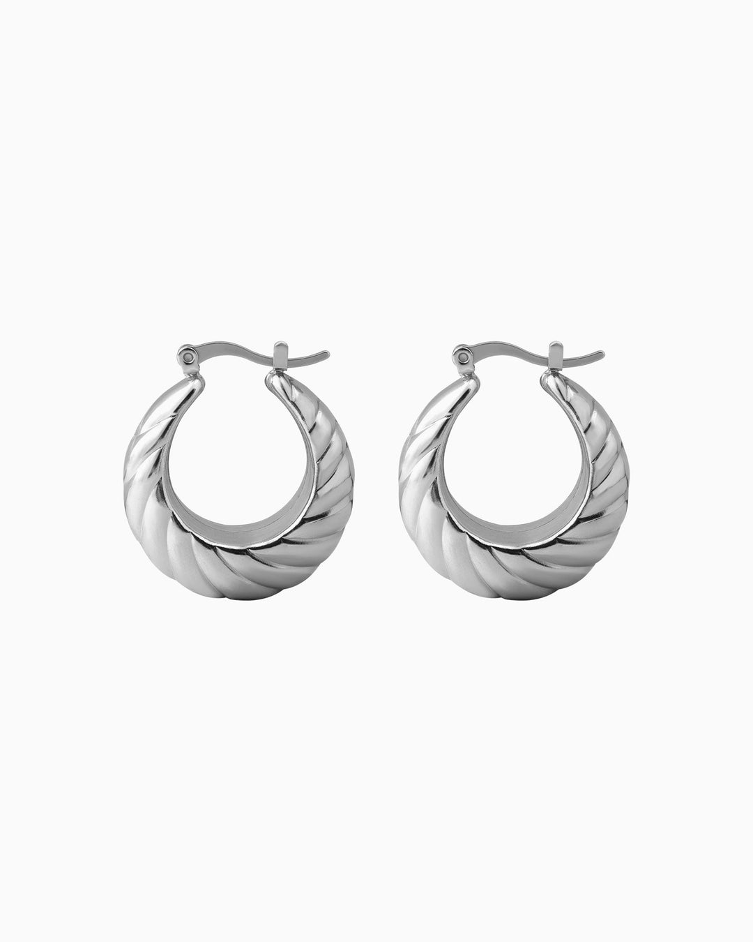 Drift Dome Twist Hoops | Zoe Olivia Jewellery Australia