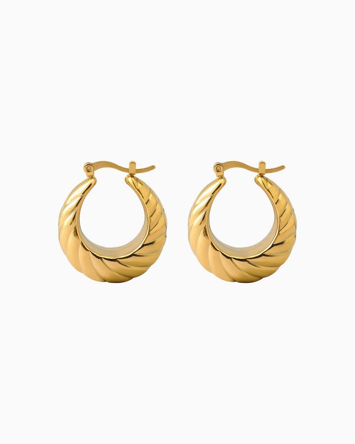 Drift Dome Twist Hoops | Zoe Olivia Jewellery Australia