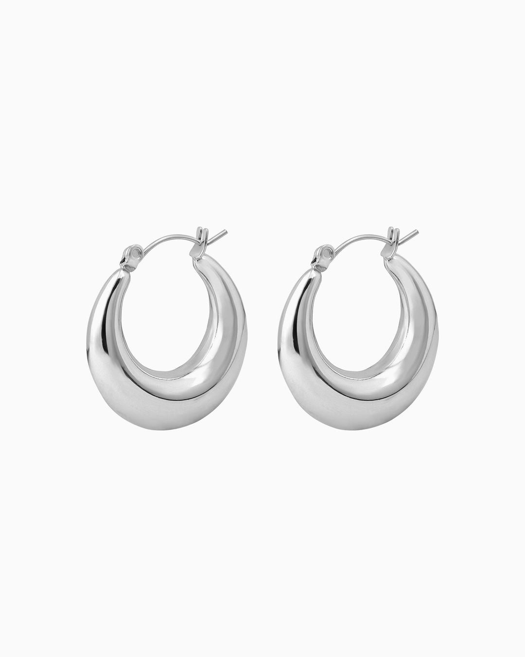 Essentials Bold Polished Hoops | Zoe Olivia Jewellery Australia