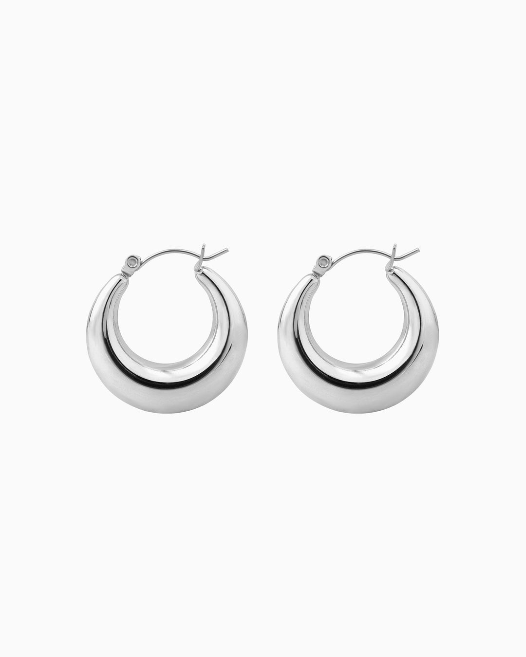 Essentials Bold Polished Hoops | Zoe Olivia Jewellery Australia