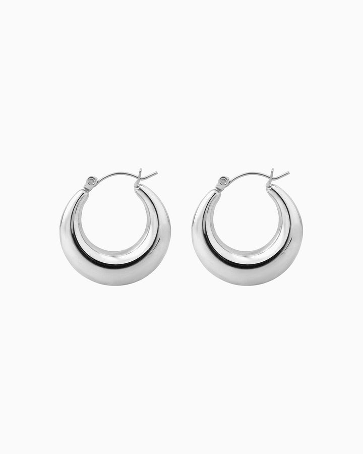 Essentials Bold Polished Hoops | Zoe Olivia Jewellery Australia