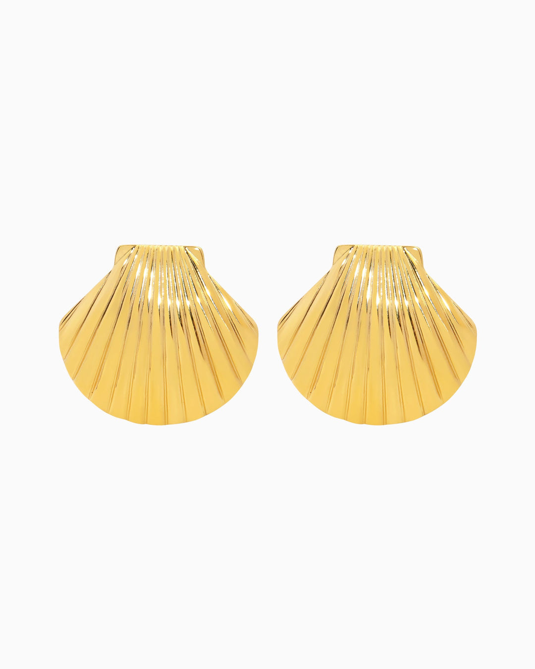 Solara Textured Shell Stud Earrings | Zoe Olivia Jewellery Australia