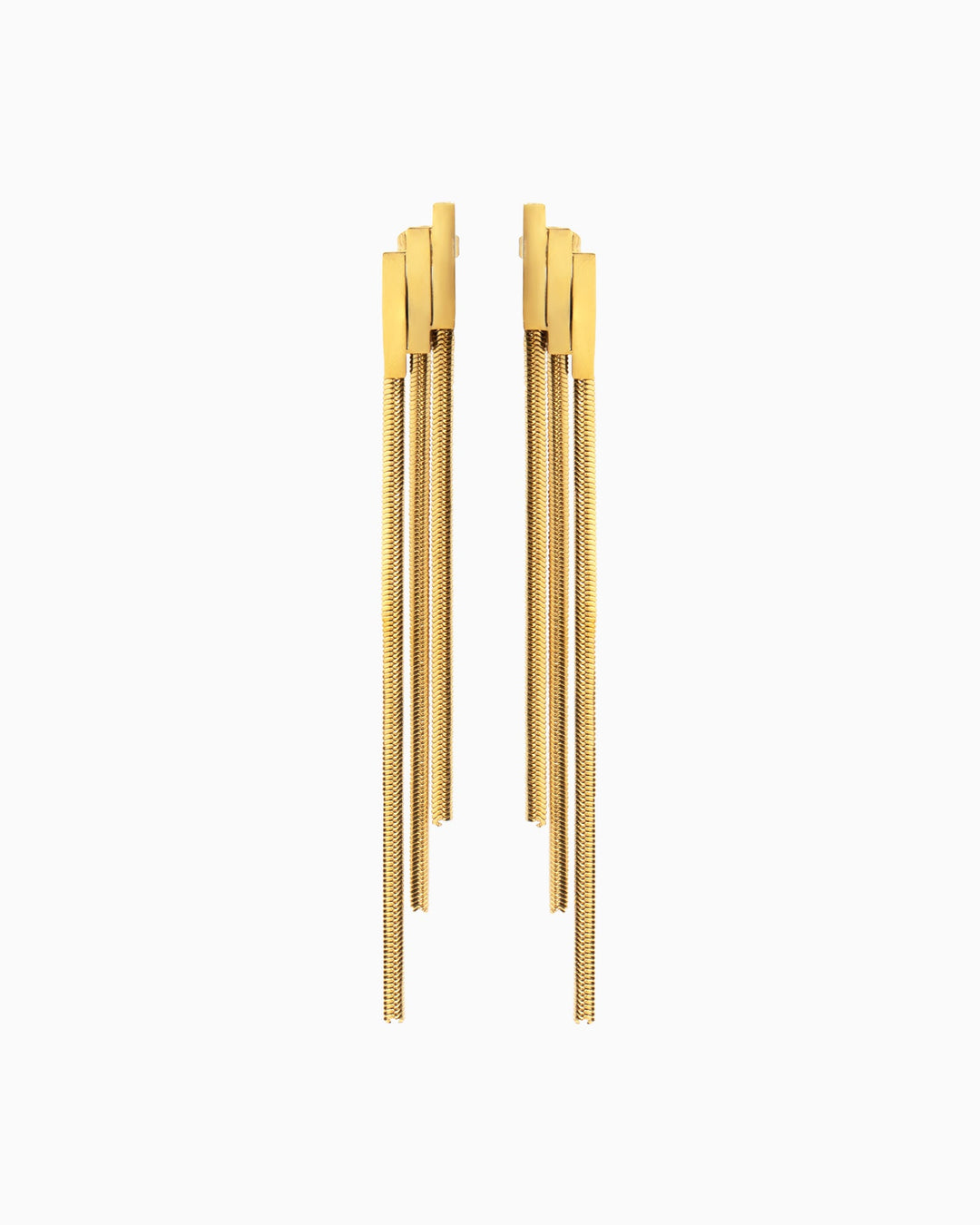 Aurelia Tiered Strand Stud Earrings in Gold | Zoe Olivia Jewellery Australia