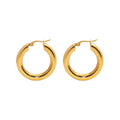 Aurelia Classic Round Hoops in Gold 31mm