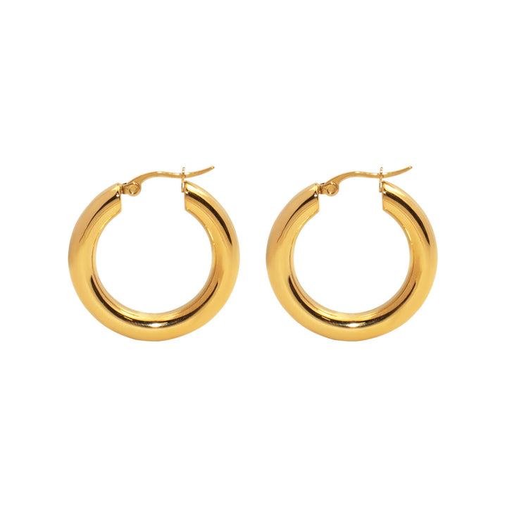 Aurelia Classic Round Hoops in Gold 31mm