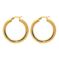 Aurelia Classic Round Hoops in Gold 41mm