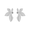 Aurelia Flower Stud Earrings in Silver