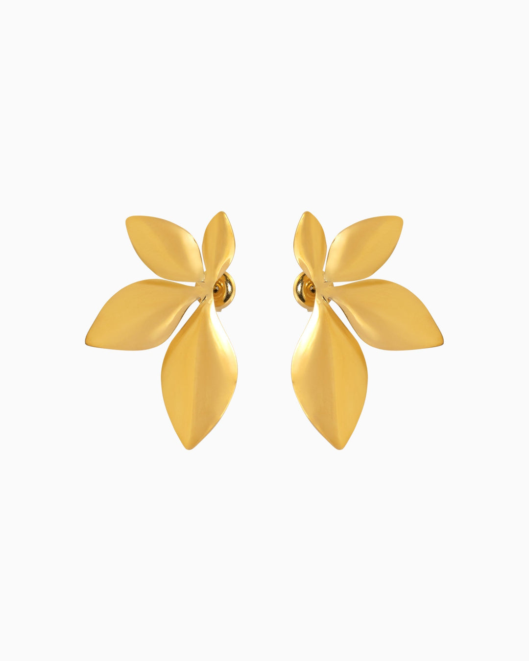Aurelia Flower Stud Earrings in Gold | Zoe Olivia Jewellery Australia