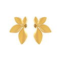 Aurelia Flower Stud Earrings in Gold