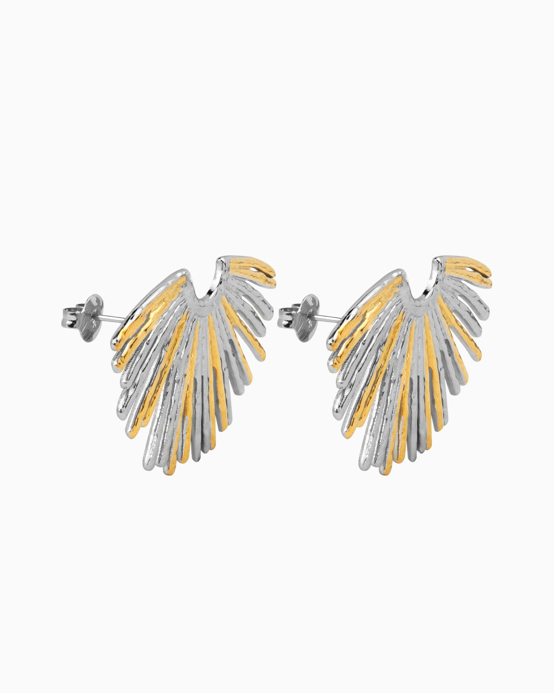 Aurelia Two-Tone Firework Stud Earrings | Zoe Olivia Jewellery Australia