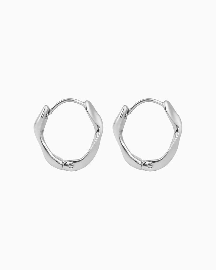 Muse Silver Twist Earrings