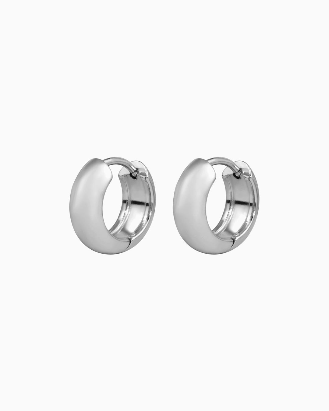 Essentials Silver Small Thick Huggies
