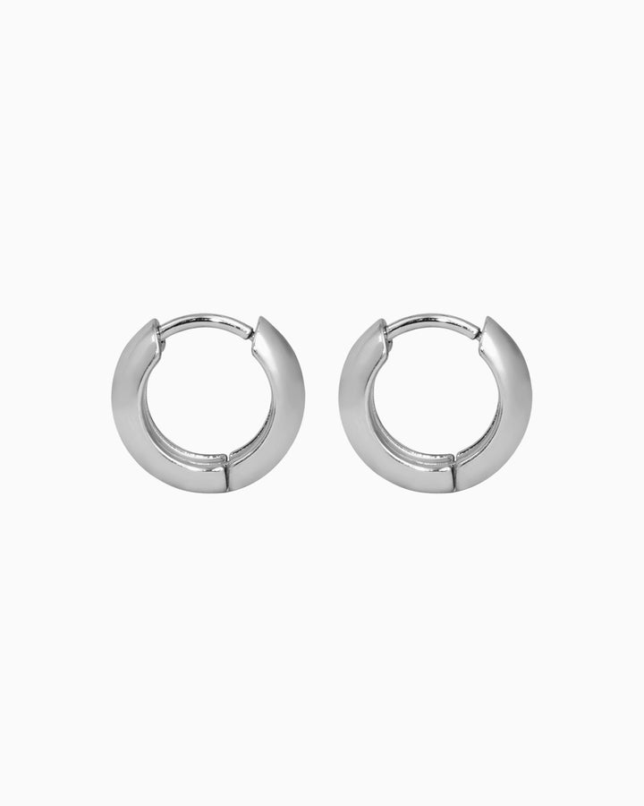 Essentials Silver Small Thick Huggies