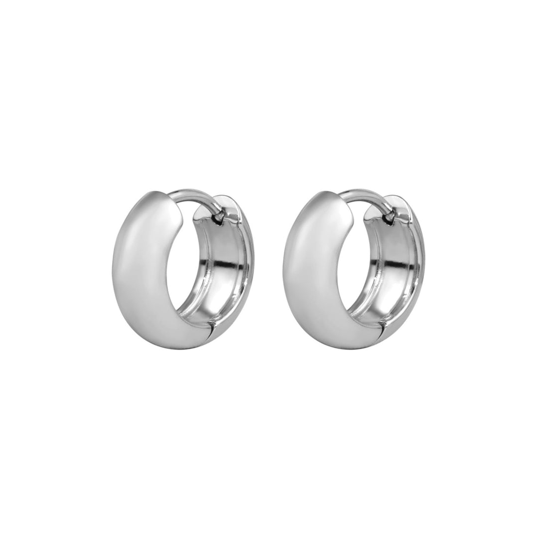 Essentials Silver Small Thick Huggies
