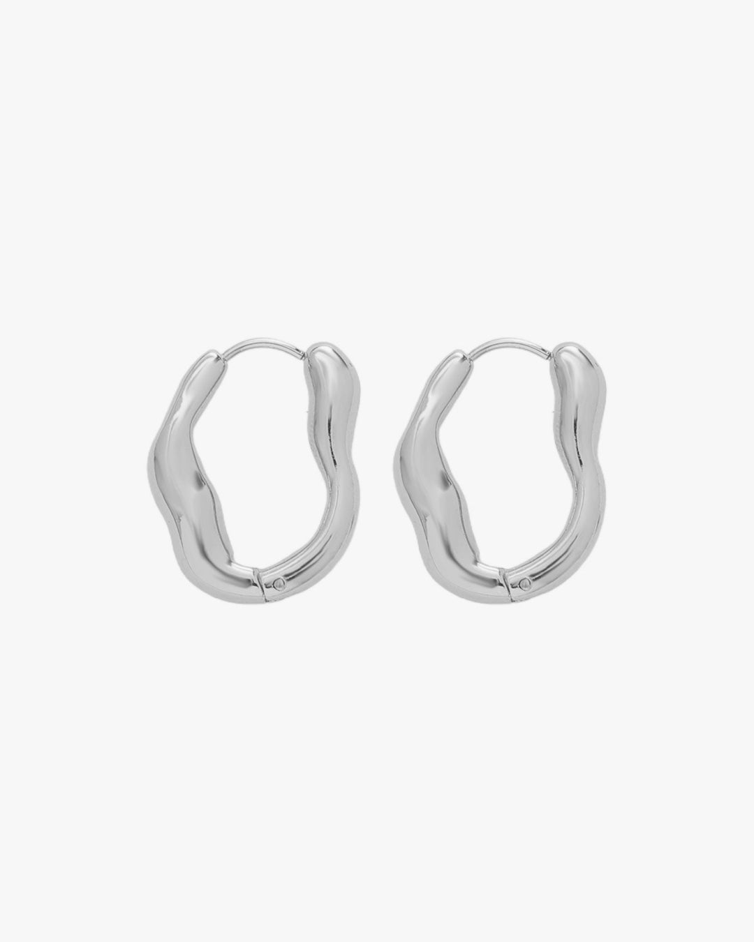 Muse Silver Thick Organic Flow Earrings