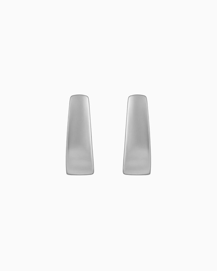 Essentials Silver Tapered Huggies