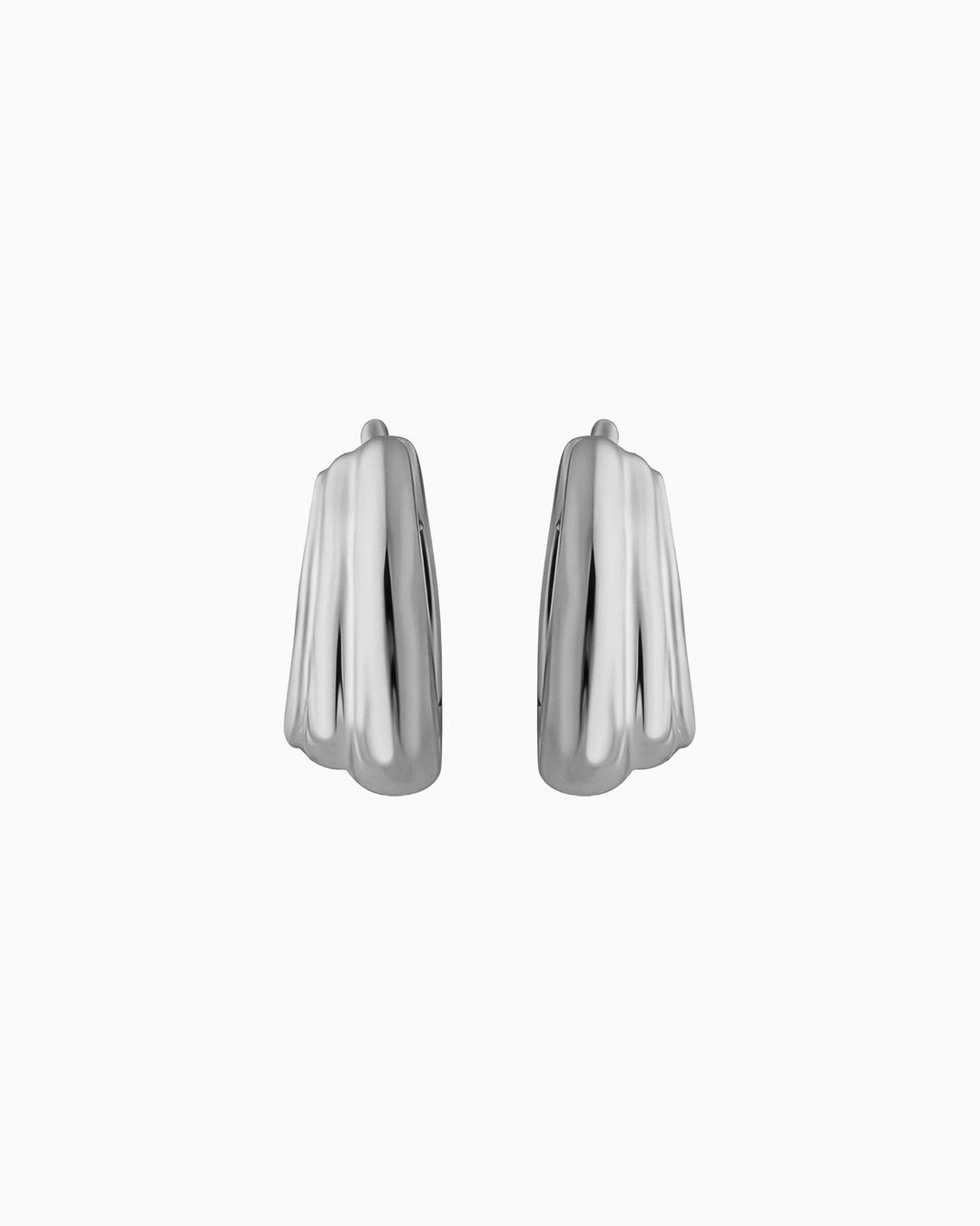 Muse Silver Tiered Huggies