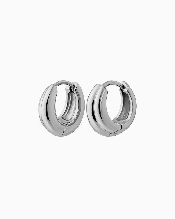 Muse Silver Tiered Huggies
