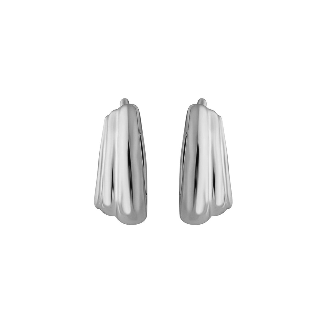Muse Silver Tiered Huggies