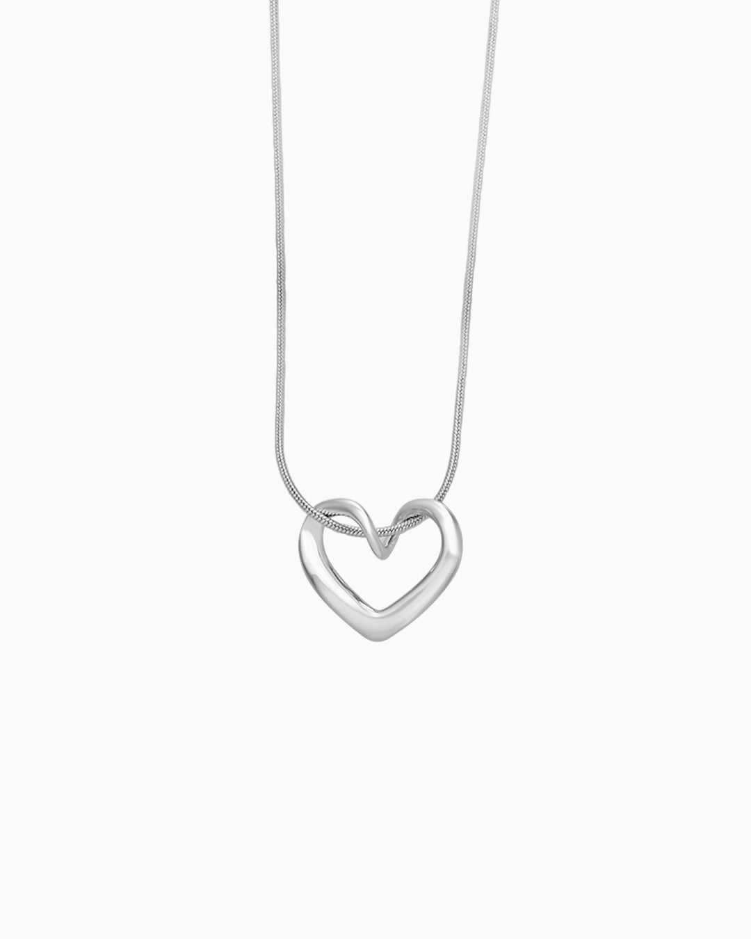 Essentials Minimalist Heart Necklace | Zoe Olivia Jewellery Australia