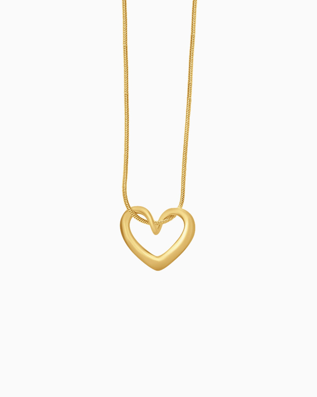 Essentials Minimalist Heart Necklace | Zoe Olivia Jewellery Australia