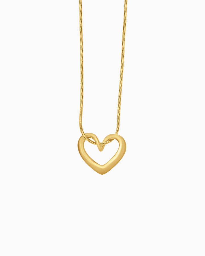 Essentials Minimalist Heart Necklace | Zoe Olivia Jewellery Australia