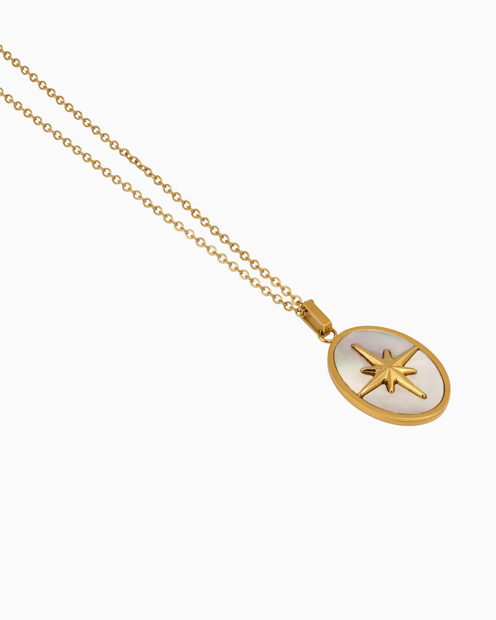 Stars Oval Shaped Star Necklace | Zoe Olivia Jewellery Australia