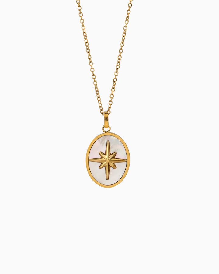 Stars Oval Shaped Star Necklace | Zoe Olivia Jewellery Australia