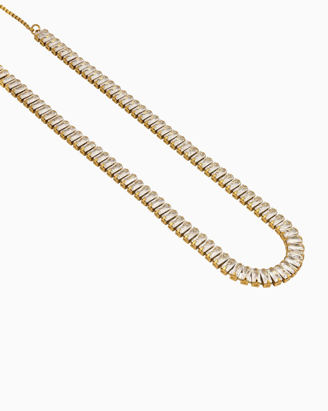 Aurora Classic Cubic Zirconia Slider Tennis Necklace | Zoe Olivia Jewellery Australia